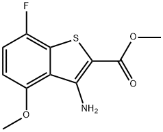 7-Fluoro-4-methoxy-benzo[b]-thiophene-2-carboxylic acid, methyl ester 结构式