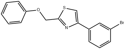 4-(3-BROMO-PHENYL)-2-PHENOXYMETHYL-THIAZOLE 结构式