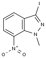 3-iodo-1-methyl-7-nitro-1H-indazole 结构式