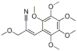 Propene, 2-cyano-3-methoxy-1-[2,3,4,5,6-pentamethoxyphenyl]- 结构式