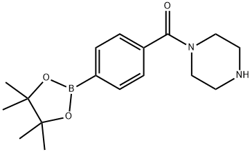 Piperazin-1-yl(4-(4,4,5,5-tetramethyl-1,3,2-dioxaborolan-2-yl)phenyl)methanone