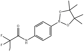 2,2,2-TRIFLUORO-N-[4-(4,4,5,5-TETRAMETHYL-[1,3,2]DIOXABOROLAN-2-YL)-PHENYL]-ACETAMIDE 结构式