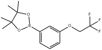 4,4,5,5-TTETRAMETHYL-2-(3-(2,2,2-TRIFLUOROETHOXY)PHENYL)- 结构式
