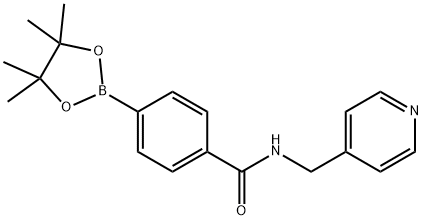 N-(PYRIDIN-4-YLMETHYL)-4-(4,4,5,5-TETRAMETHYL-1,3,2-DIOXA 结构式