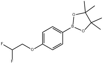 4-(2,2-二氟乙氧基)苯基频哪醇硼酸酯 结构式