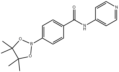 N-(PYRIDIN-4-YL)-4-(4,4,5,5-TETRAMETHYL-1,3,2-DIOXABOROLA 结构式