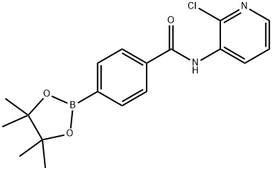 N-(2-CHLOROPYRIDIN-3-YL)-4-(4,4,5,5-TETRAMETHYL-1,3,2-DIO 结构式