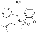 [2-BENZYL-[(2-METHOXY-BENZENESULFONYL)-AMINO]-ETHYL]-DIMETHYLAMINE HYDROCHLORIDE 结构式