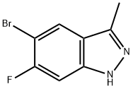 5-溴-6-氟-3-甲基吲唑 结构式