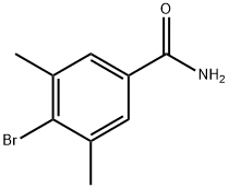 4-溴-3,5-二甲基苯甲酰胺 结构式