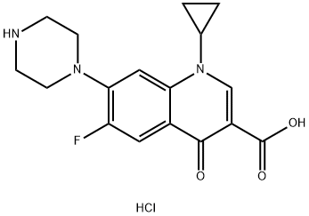 1-Cyclopropyl-6-fluoro-4-oxo-7-(piperazin-1-yl)-1,4-dihydroquinoline-3-carboxylicacidxhydrochloride