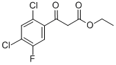 2,4-二氯-5-氟-Β-氧代苯丙酸乙酯 结构式