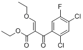 (Z)-2-(2,4-DICHLORO-5-FLUORO-BENZOYL)-3-ETHOXY-ACRYLIC ACID ETHYL ESTER 结构式