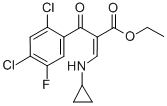 (Z)-3-环丙基氨基-2-(2,4-二氯-5-氟-苯甲酰基)-丙烯酸 乙酯 结构式