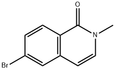 6-溴-2-甲基异喹啉-1(2H)-酮 结构式