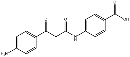 4-{[3-(4-aminophenyl)-3-oxopropanoyl]amino}benzoic acid 结构式