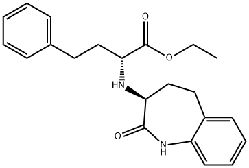 ALPHA-[(2,3,4,5-四氢-2-氧代-1H-1-苯并氮杂卓-3-基)氨基]苯丁酸乙酯 结构式