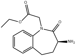 (S)-3-AMino-2,3,4,5-tetrahydro-2-oxo-1H-1-benzazepine-1-acetic Acid Ethyl Ester 结构式