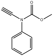 Carbamic  acid,  ethynylphenyl-,  methyl  ester  (9CI) 结构式