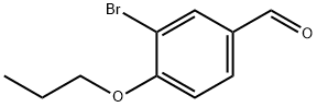 3-溴-4-丙氧基苯甲醛 结构式