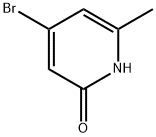 4-溴-6-甲基吡啶-2(1H)- 酮 结构式