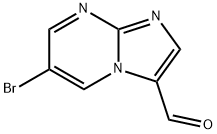 6-溴咪唑并[1,2-A]嘧啶-3-甲醛 结构式