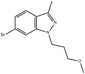 6-溴-1-(3-甲氧基丙基)-3-甲基-1H-吲唑 结构式