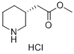 (R)-3-哌啶乙酸甲酯盐酸盐 结构式