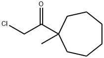 Ethanone, 2-chloro-1-(1-methylcycloheptyl)- (9CI) 结构式