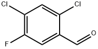 2,4-二氯-5-氟苯甲醛 结构式