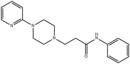 1-Piperazinepropanamide, N-phenyl-4-(2-pyridinyl)- 结构式