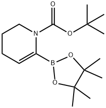 N-叔丁氧羰基-3,4-二氢吡啶-6-硼酸频哪醇酯 结构式