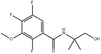 2,4,5-TRIFLUORO-N-(1-HYDROXY-2-METHYL PROPAN-2-YL)-3-METHOXYBENZAMIDE 结构式