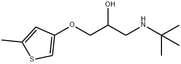 1-(tert-Butylamino)-3-(5-methyl-3-thienyloxy)-2-propanol 结构式