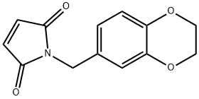 1H-Pyrrole-2,5-dione,  1-[(2,3-dihydro-1,4-benzodioxin-6-yl)methyl]- 结构式