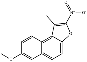 7-methoxy-1-methyl-2-nitronaphtho(2,1-b)furan 结构式