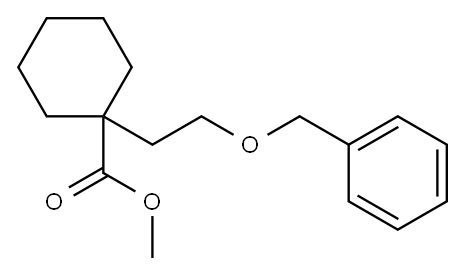 1-[2-(Benzyloxy)ethyl]-cyclohexanecarboxylic Acid Methyl Ester 结构式