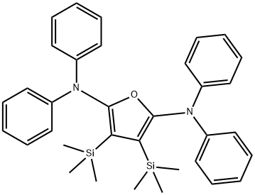 2,5-Furandiamine,  N,N,N,N-tetraphenyl-3,4-bis(trimethylsilyl)-  (9CI) 结构式