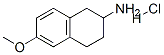 6-METHOXY-1,2,3,4-TETRAHYDRO-NAPHTHALEN-2-YLAMINE HYDROCHLORIDE 结构式