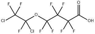 6,7-DICHLORONONAFLUORO-5-OXAHEPTANOIC ACID 结构式