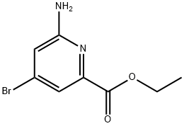 ethyl 6-aMino-4-broMopicolinate 结构式