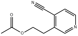 4-Pyridinecarbonitrile,  3-[2-(acetyloxy)ethyl]- 结构式