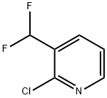 2-CHLORO-3-(DIFLUOROMETHYL)PYRIDINE 结构式