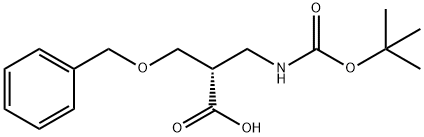 BOC-(S)-3-AMINO-2-(BENZYLOXYMETHYL)PROPANOIC ACID 结构式