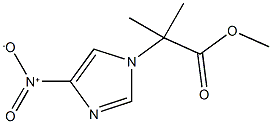 2-甲基-2-(4-硝基-1H-咪唑-1-基)丙酸甲酯 结构式