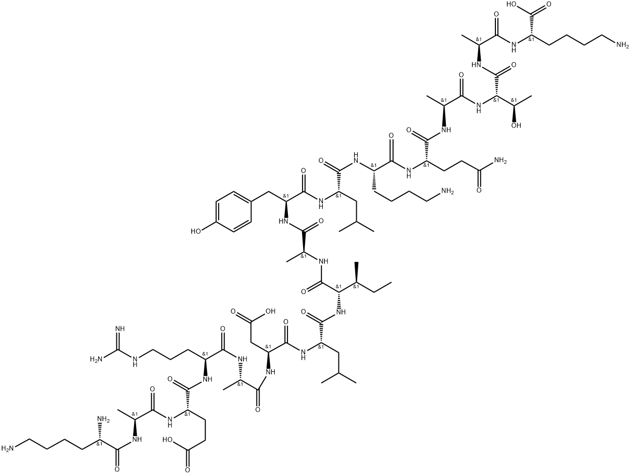 CYTOCHROME C (88-104) (DOMESTIC PIGEON) 结构式