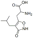 5-Isoxazolepropanoic  acid,  -alpha--amino-2,3-dihydro-4-(2-methylpropyl)-3-oxo- 结构式