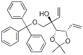 2 - ((4S,5S)-2,2-二甲基-5-乙烯基-1,3-二氧戊环-4-基)-1-(三苯甲基氧基)丁-3-烯-2-醇 结构式