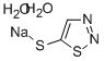 5-(1,2,3-噻二唑基)硫钠二水物 结构式