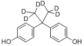 2,2-双(4-羟基苯基)丙烷-甲基-D6 结构式